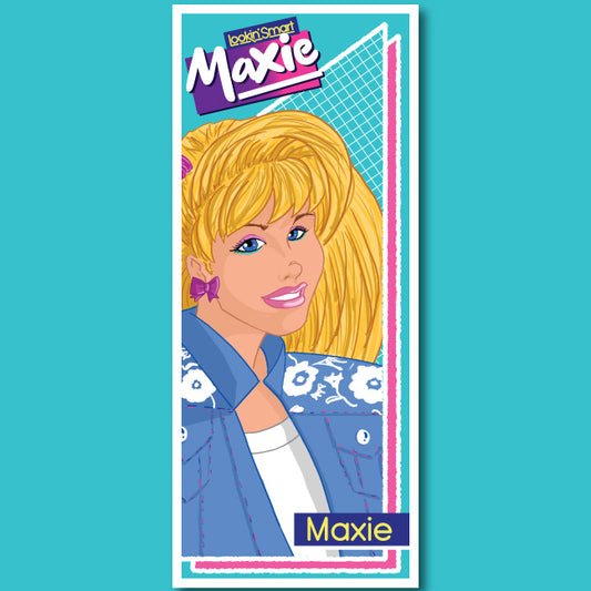 Maxie “80s Teen” Illustration print 3.75 x 8.88