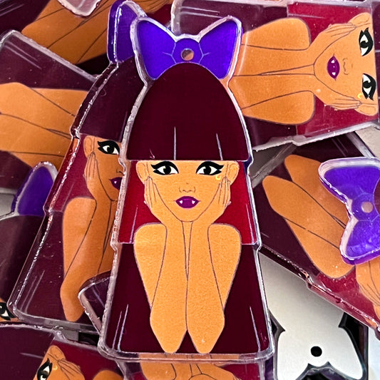 Cella Bright Feelin' Clawsome Acrylic Pin Feelin' Monsterous Collection