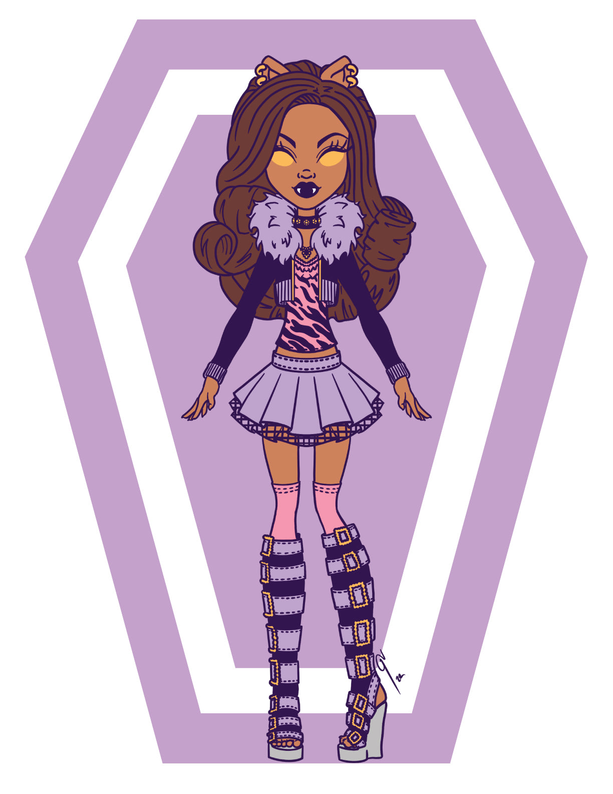 Teen Wolf Doll Print