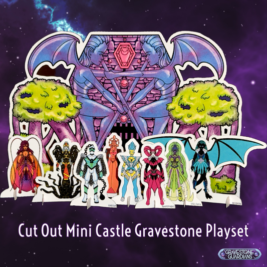Gravestone Guardians Mini Castle Gravestone Playset 8.5 x 11 Print