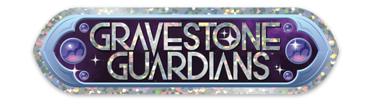 Gravestone Guardians Glitter Logo Sticker