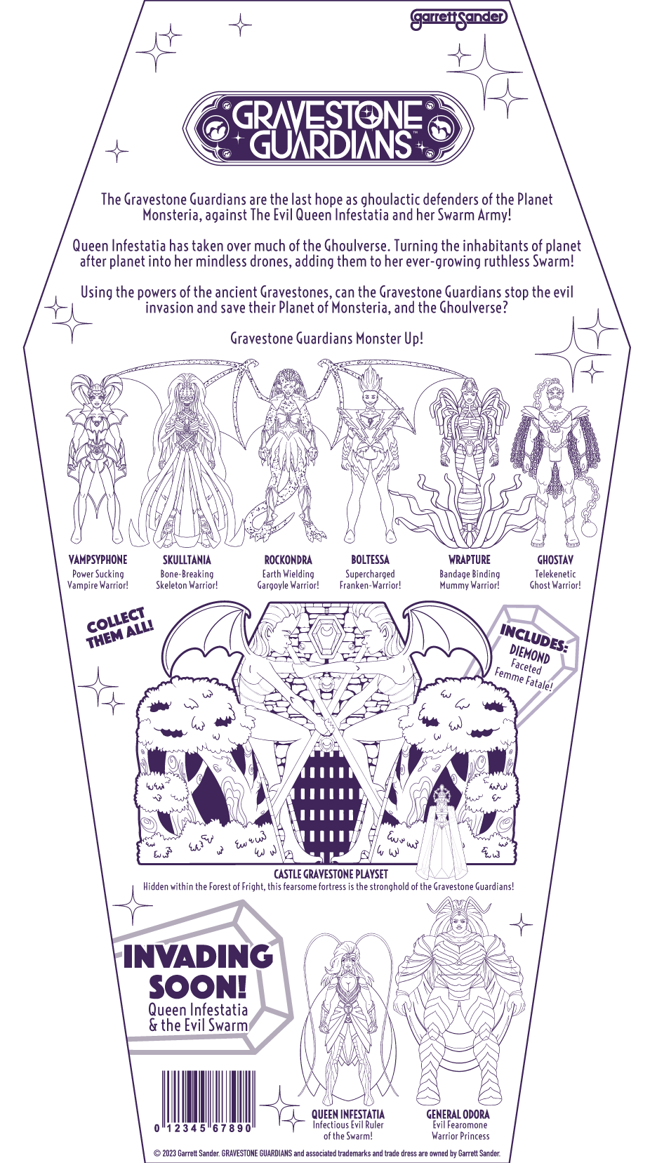 Gravestone Guardians Package Concept Double Sided Print