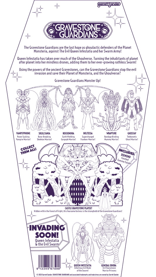 Gravestone Guardians Package Concept Double Sided Print