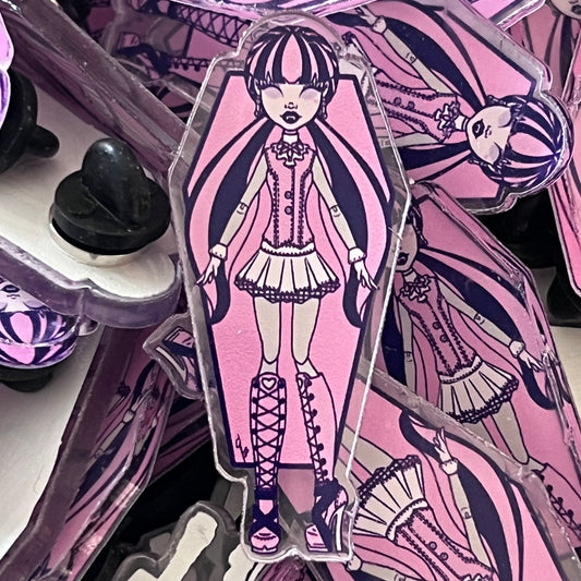 Teen Vampire Doll Acrylic Pin