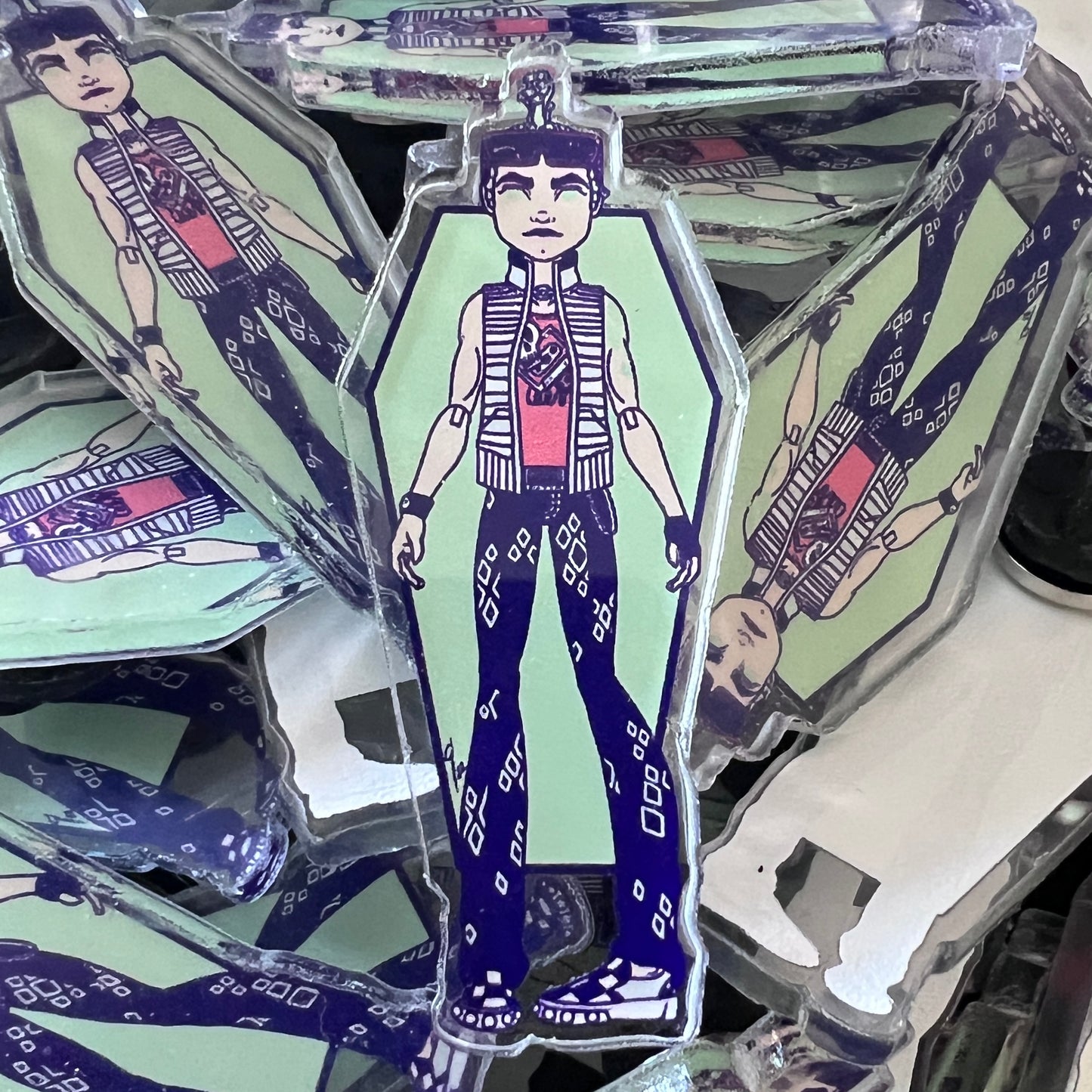 Teen Gorgon Doll Acrylic Pin